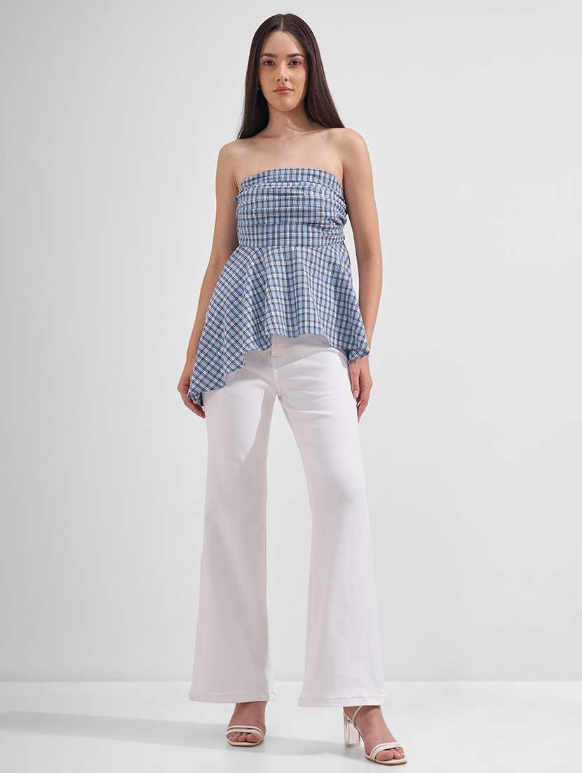 women solid mid rise bootcut jeans - 22526936 -  Standard Image - 5