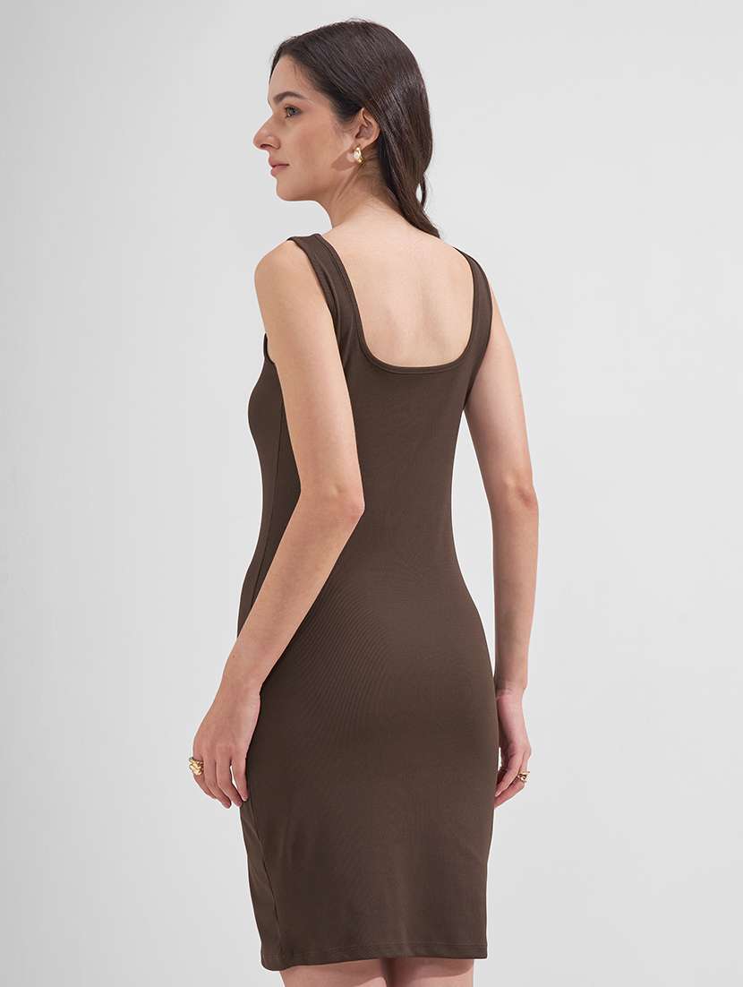 women solid sleeveless bodycon dress - 22526975 -  Standard Image - 3
