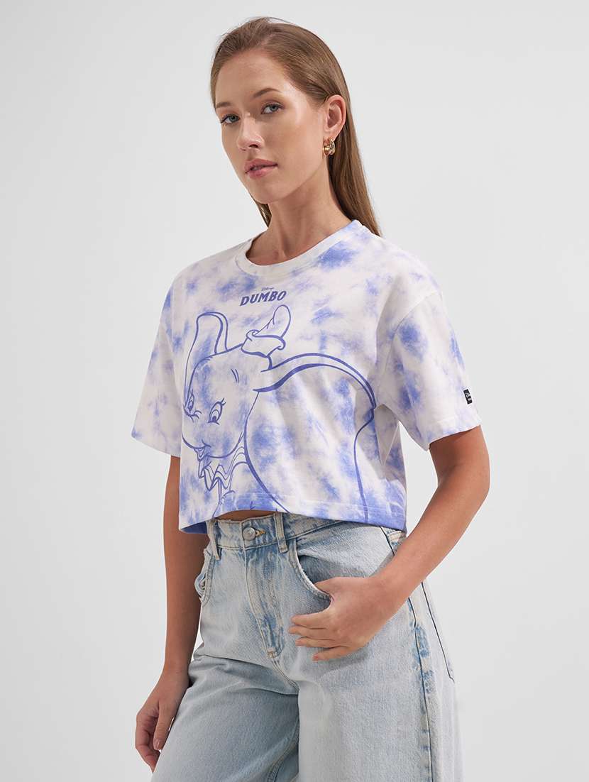 women printed round neck short sleeves t-shirt - 22527024 -  Standard Image - 3