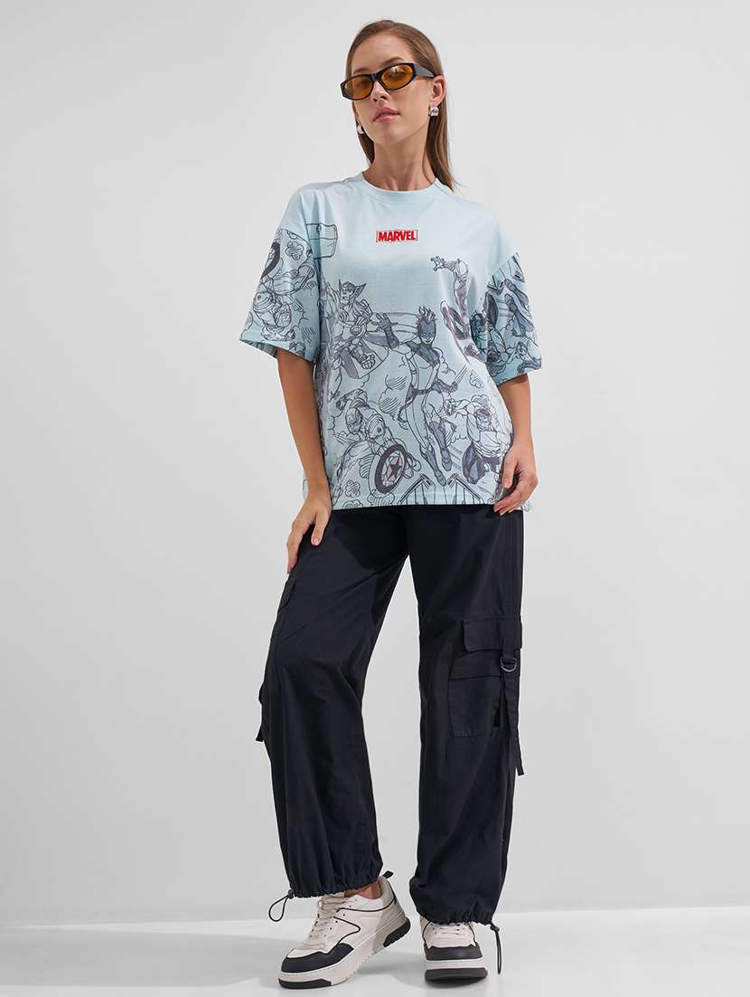 women printed round neck short sleeves t-shirt - 22527028 -  Standard Image - 5