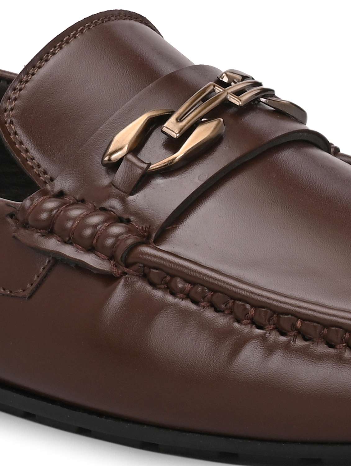 men brown slip on horsebit loafer - 22527041 -  Standard Image - 5