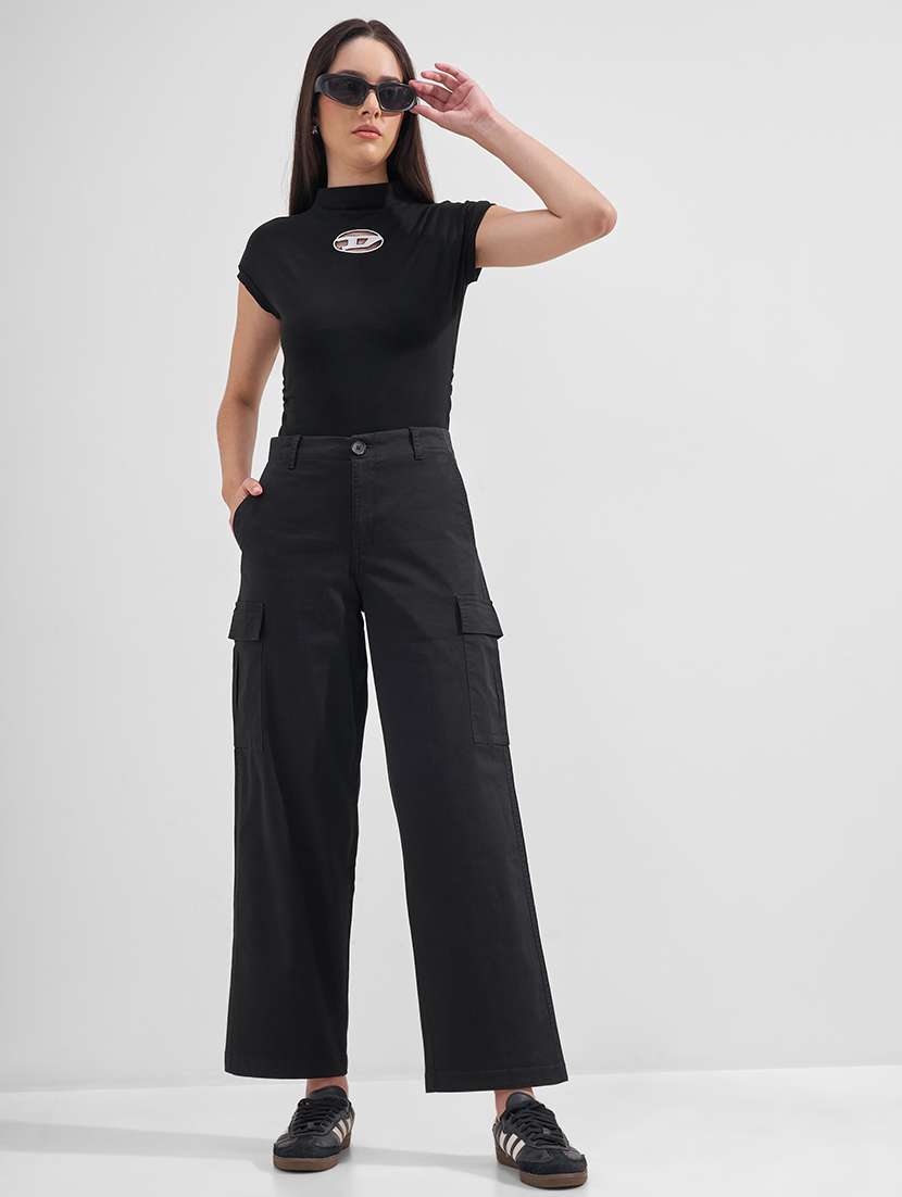 women solid mid rise cargo pants - 22527050 -  Standard Image - 5