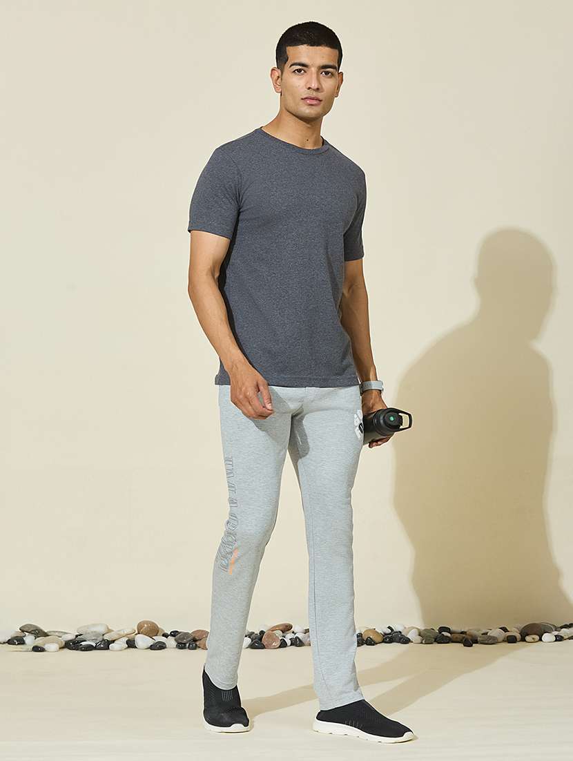 men solid mid rise  full length track pant - 22527233 -  Standard Image - 5