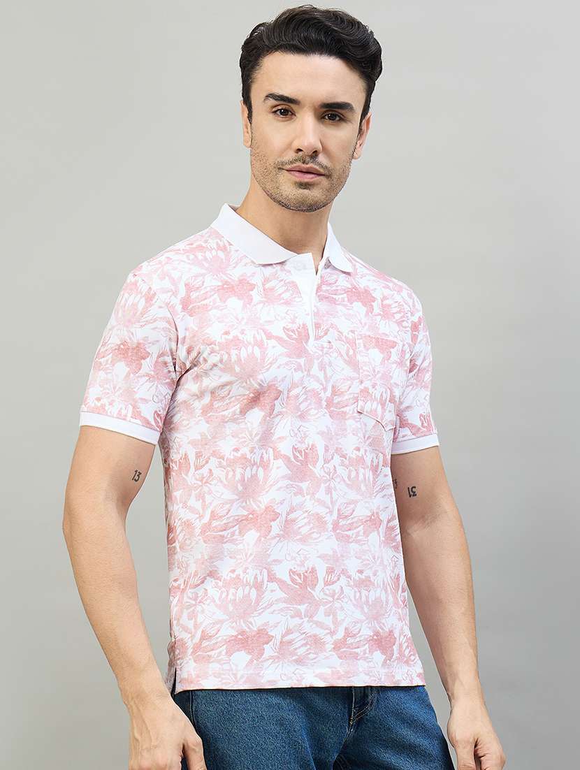men printed short sleeve regular fit polo t-shirt - 22527267 -  Standard Image - 5