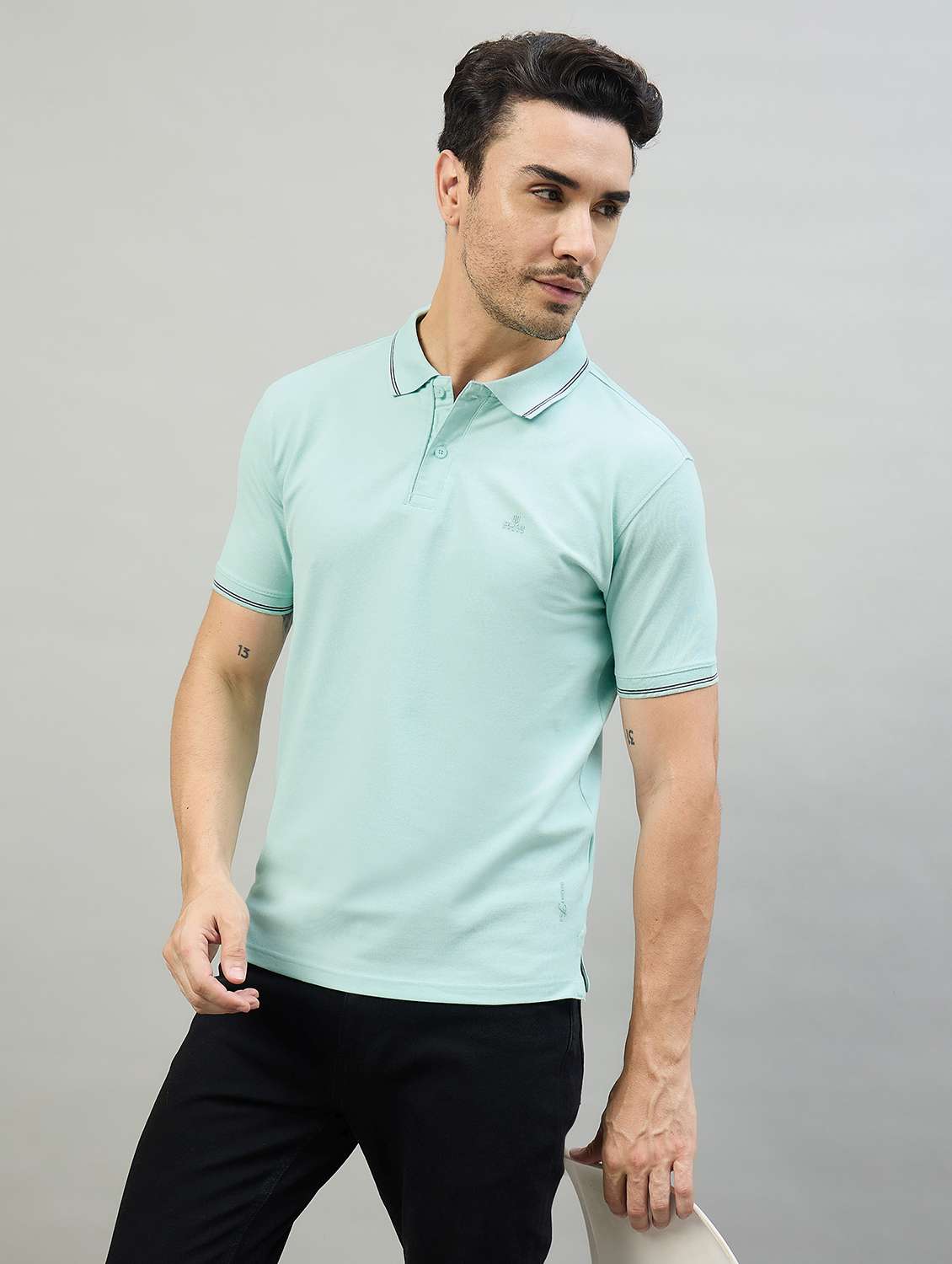 men solid short sleeve slim fit casual shirt