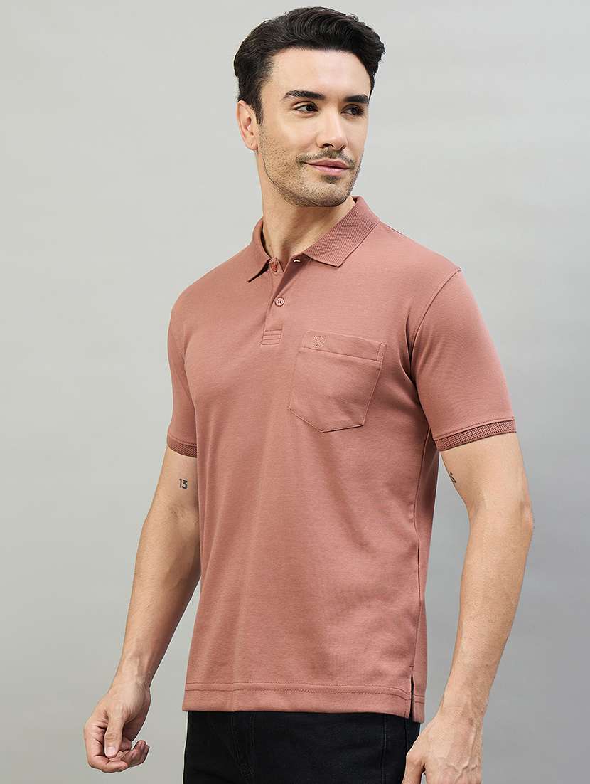 men solid short sleeve slim fit casual shirt - 22527279 -  Standard Image - 3