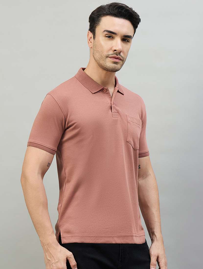 men solid short sleeve slim fit casual shirt - 22527279 -  Standard Image - 5