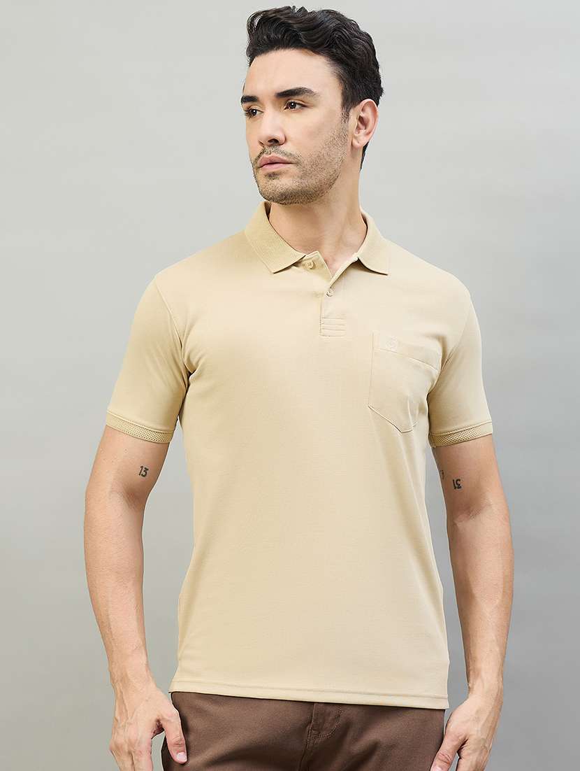 men solid short sleeve slim fit casual shirt