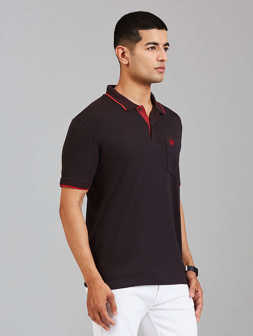 men solid short sleeve slim fit casual shirt - 22527321 -  Standard Image - 3