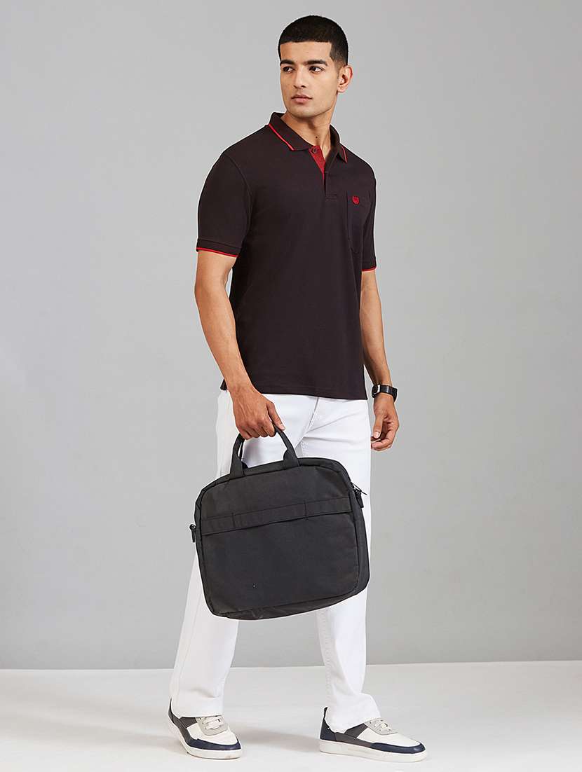 men solid short sleeve slim fit casual shirt - 22527321 -  Standard Image - 5