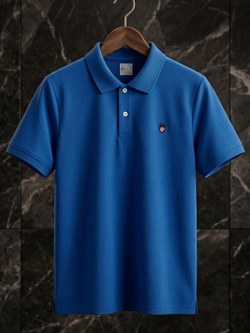 men solid short sleeve regular fit polo t-shirt - 22527503 -  Standard Image - 3