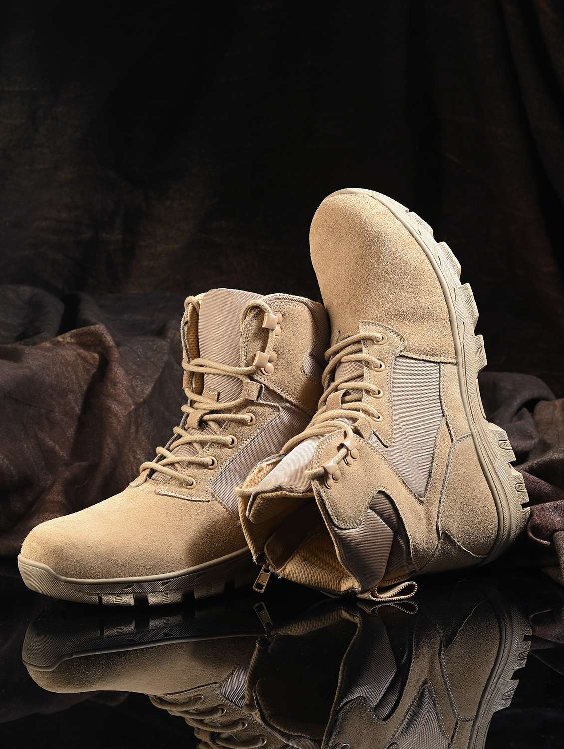 men beige hiking boots boot