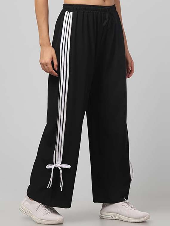 women tapered mid rise track pant