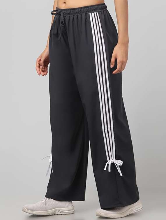 women tapered mid rise track pant