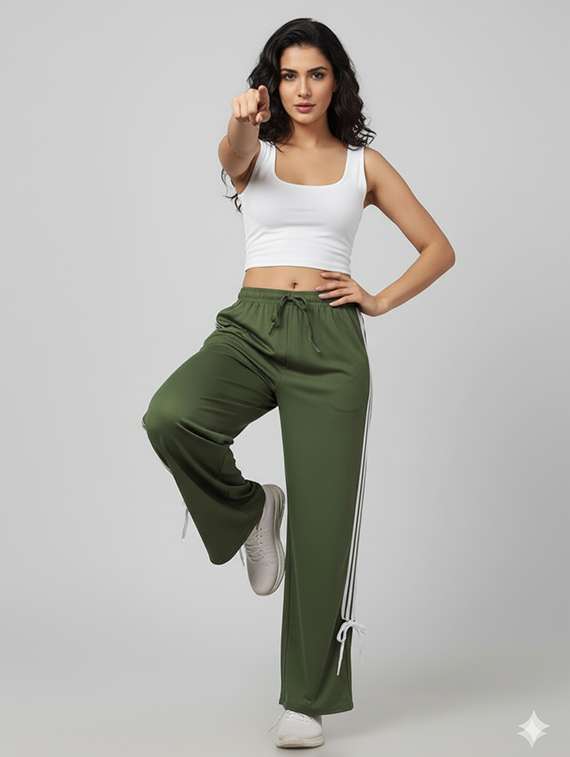 women tapered high rise track pant - 22527556 -  Standard Image - 3
