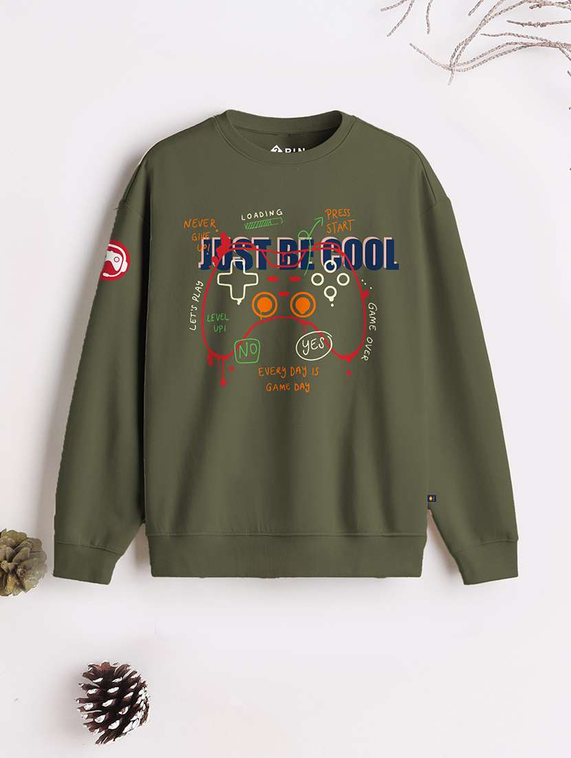 boys pack of 3 printed sweatshirt - 22527701 -  Standard Image - 5