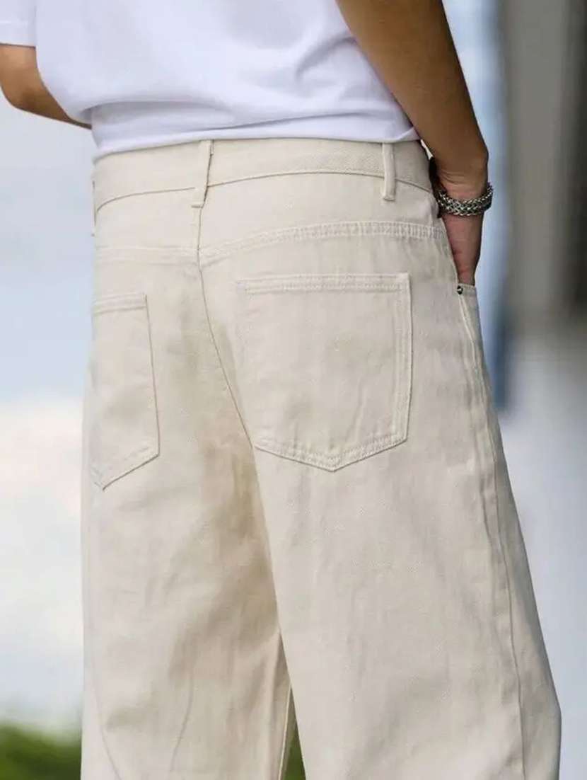 beige denim jeans - 22528241 -  Standard Image - 3