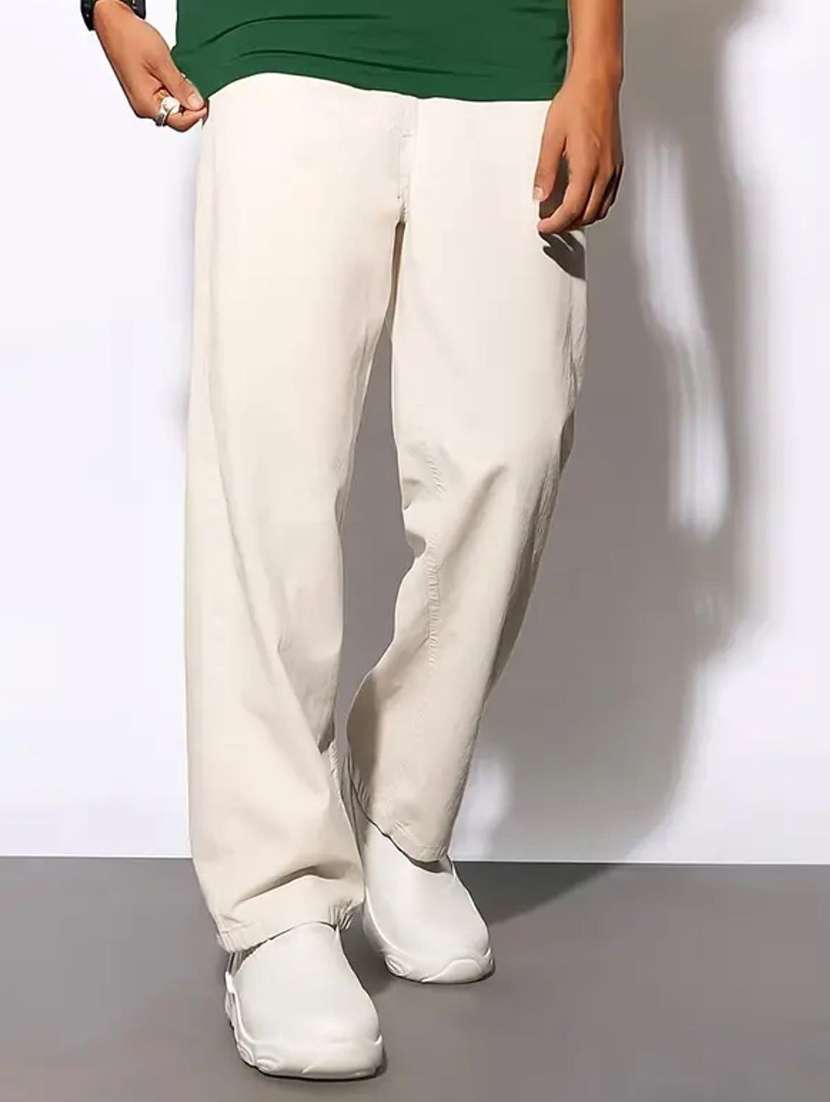 beige denim jeans
