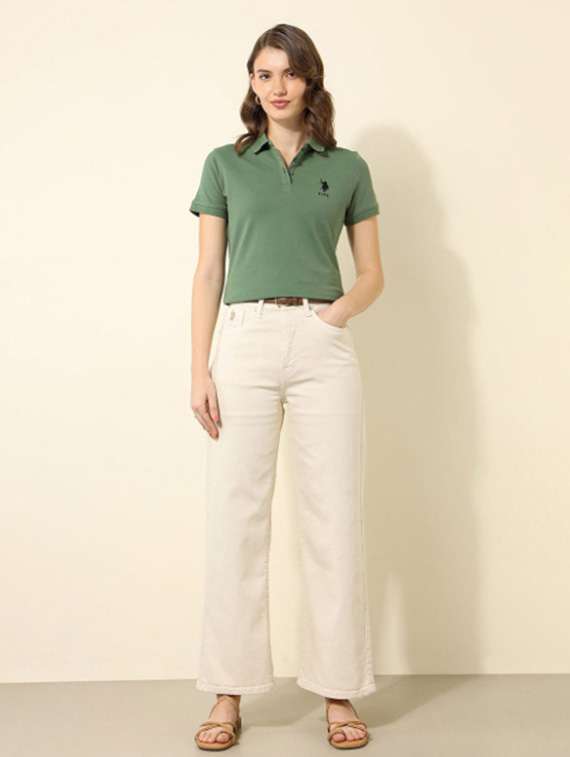 women solid mid rise wide leg jeans - 22528609 -  Standard Image - 3