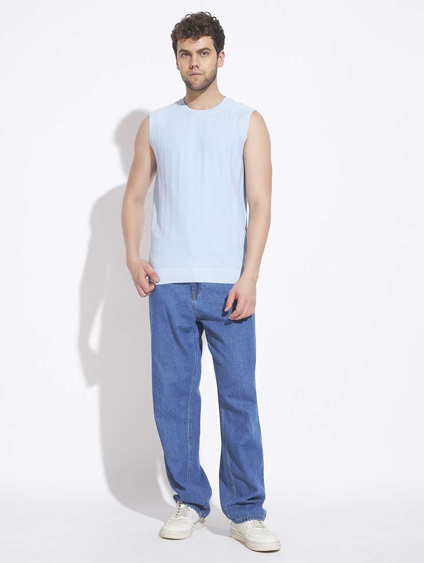 men self design sleeveless vest - 22528641 -  Standard Image - 5