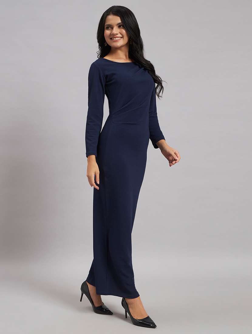 women solid long sleeves bodycon dress - 22528693 -  Standard Image - 3