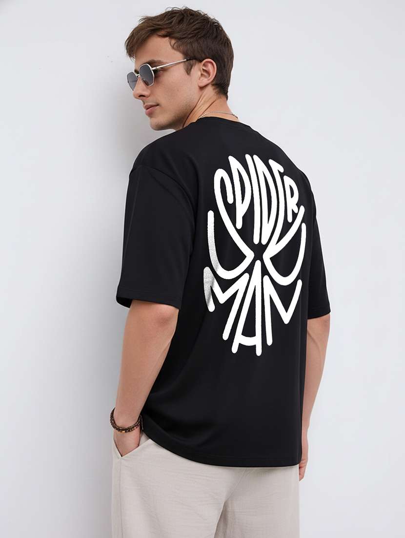 men printed short sleeve oversized t-shirt