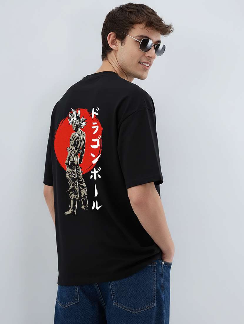 men printed short sleeve oversized t-shirt