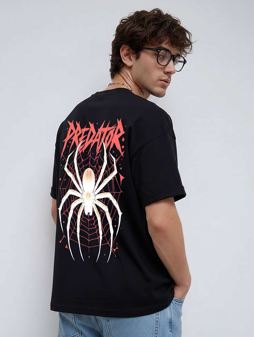 men printed short sleeve oversized t-shirt
