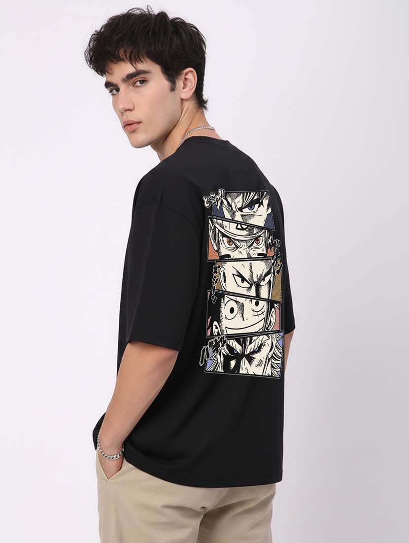 men printed short sleeve oversized t-shirt