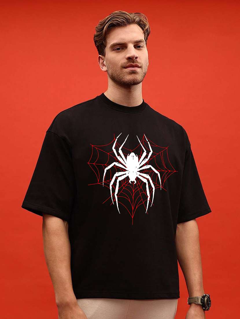 men printed short sleeve oversized t-shirt
