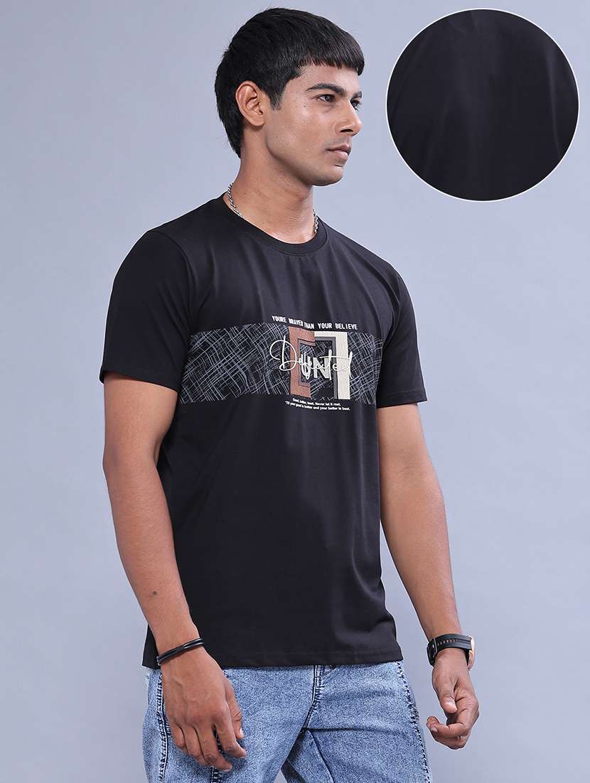 Men Printed Short Sleeve Regular Fit T-shirt - 22529860 -  Standard Image - 3