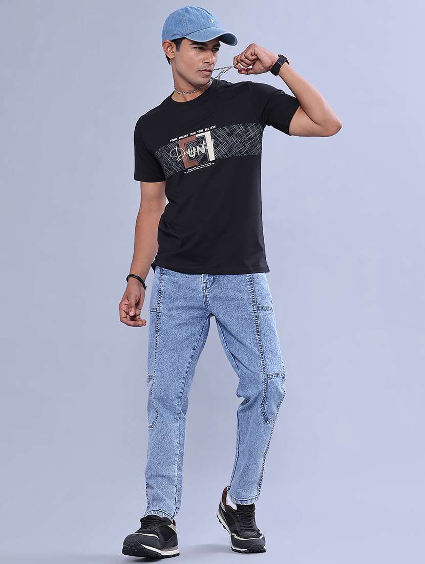 Men Printed Short Sleeve Regular Fit T-shirt - 22529860 -  Standard Image - 5