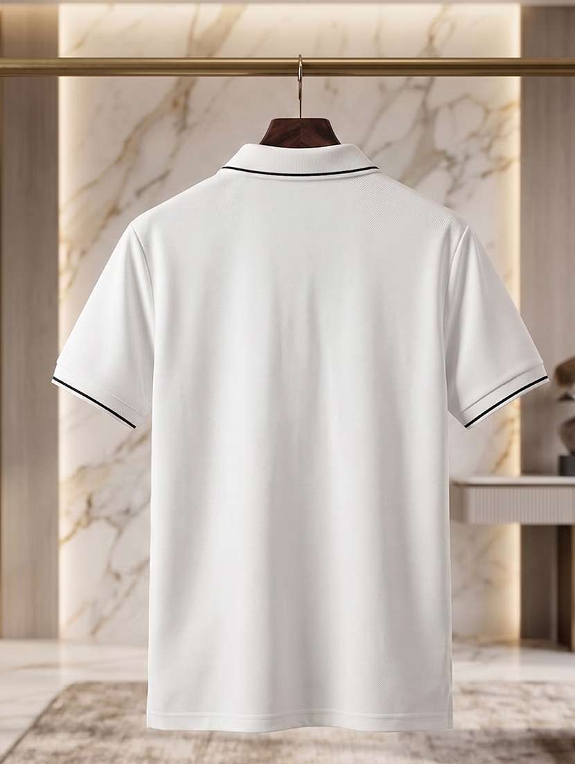 men solid short sleeve regular fit polo t-shirt - 22530137 -  Standard Image - 5
