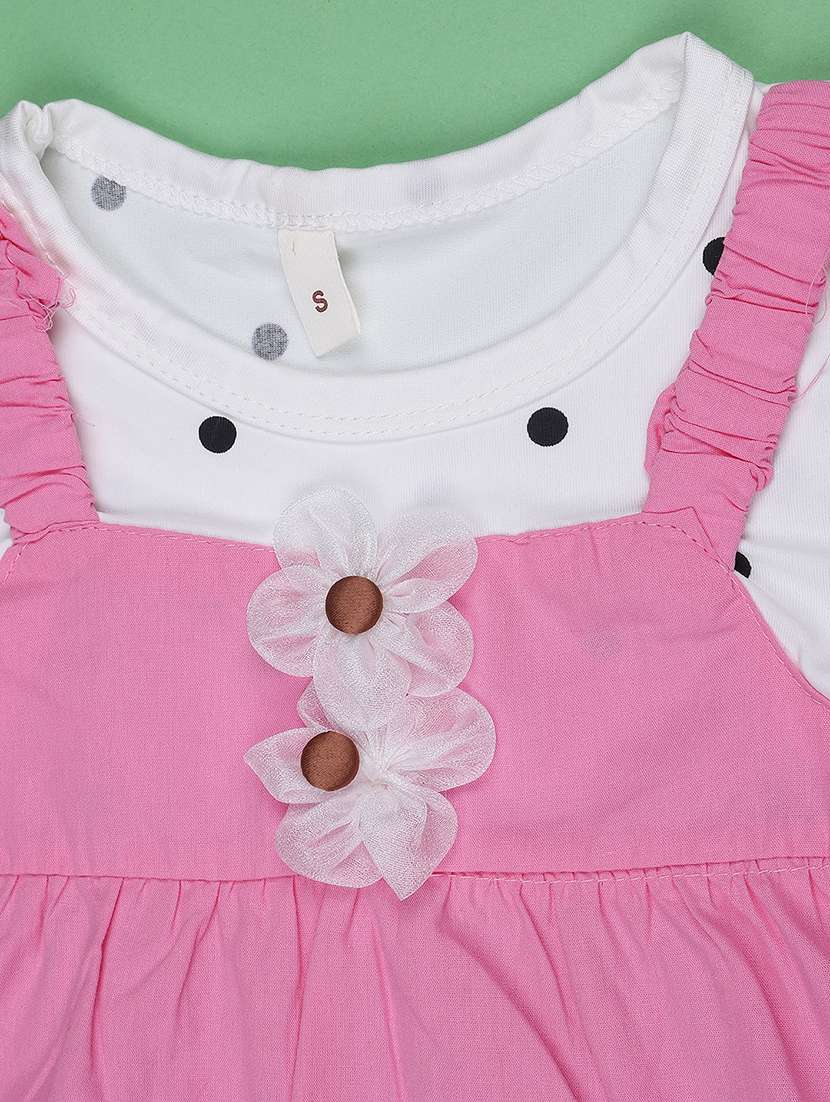 Girls Printed Short Sleeves Frock - 22531210 -  Standard Image - 3