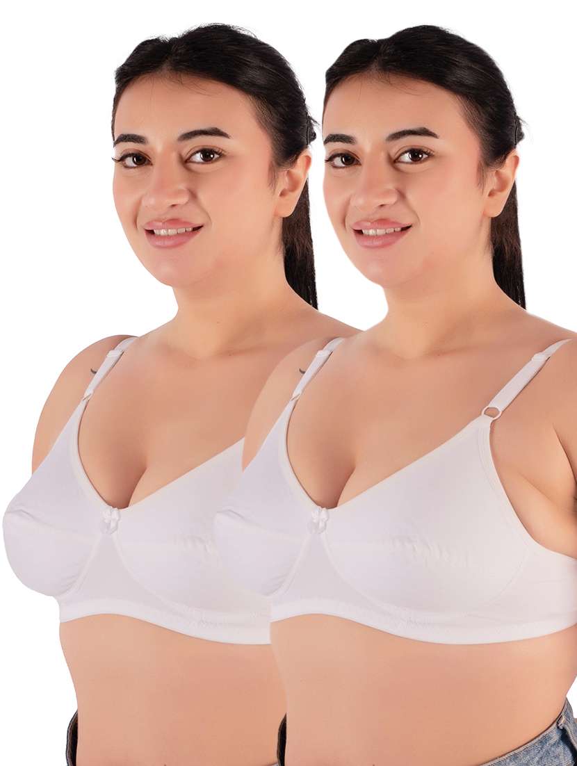 women pack of 2 solid sports bra