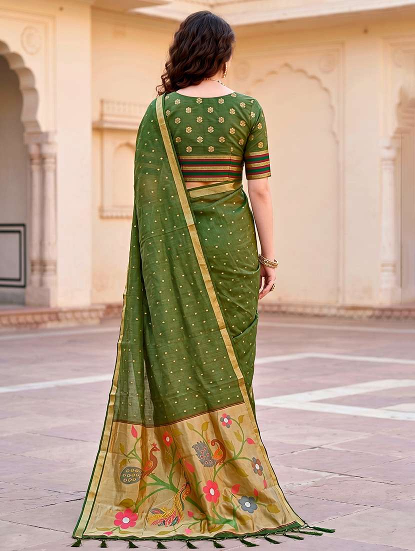 women self design paithani saree with blouse - 22539929 -  Standard Image - 3
