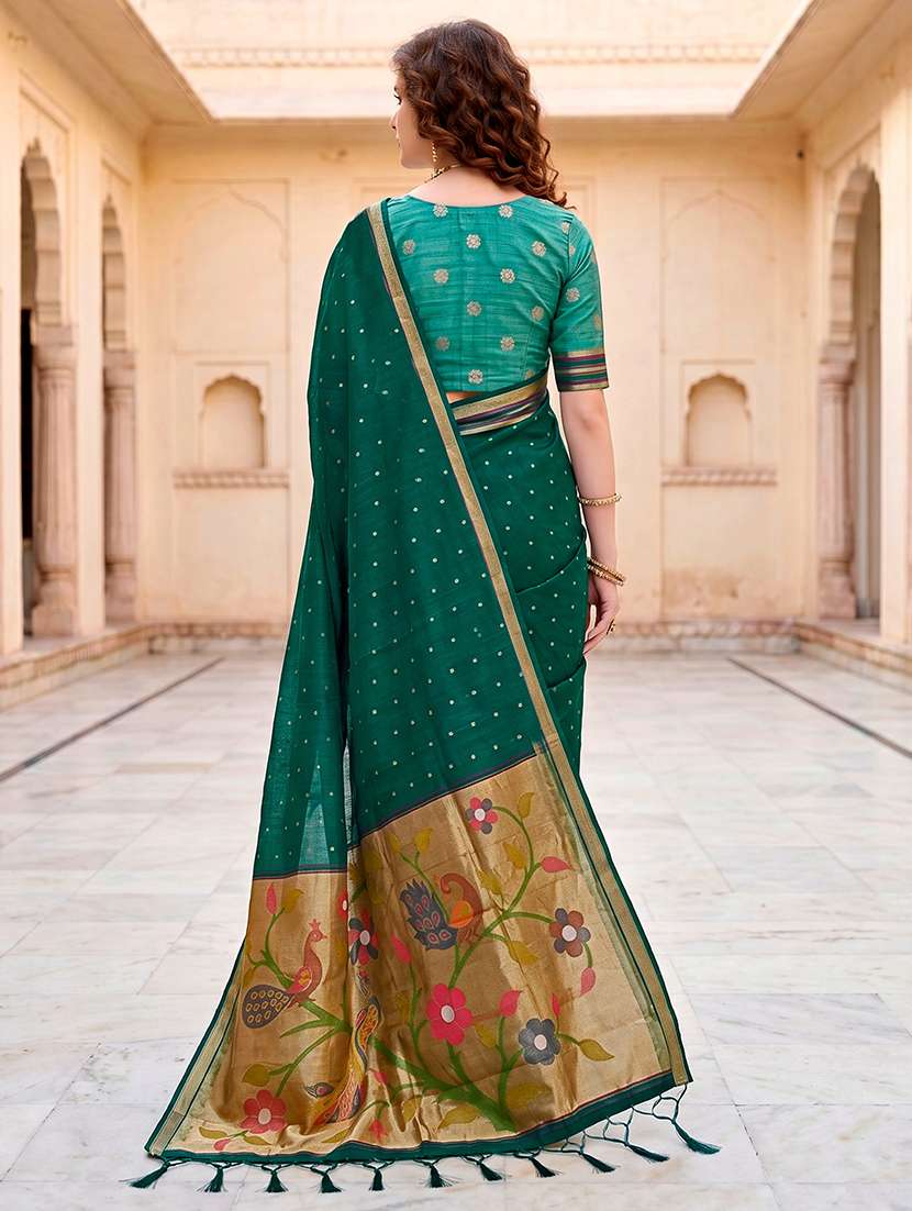 women self design paithani saree with blouse - 22539930 -  Standard Image - 3