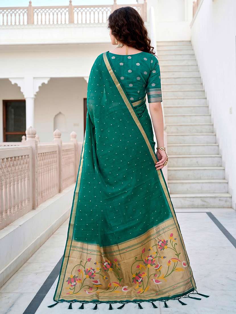 women self design paithani saree with blouse - 22539932 -  Standard Image - 3