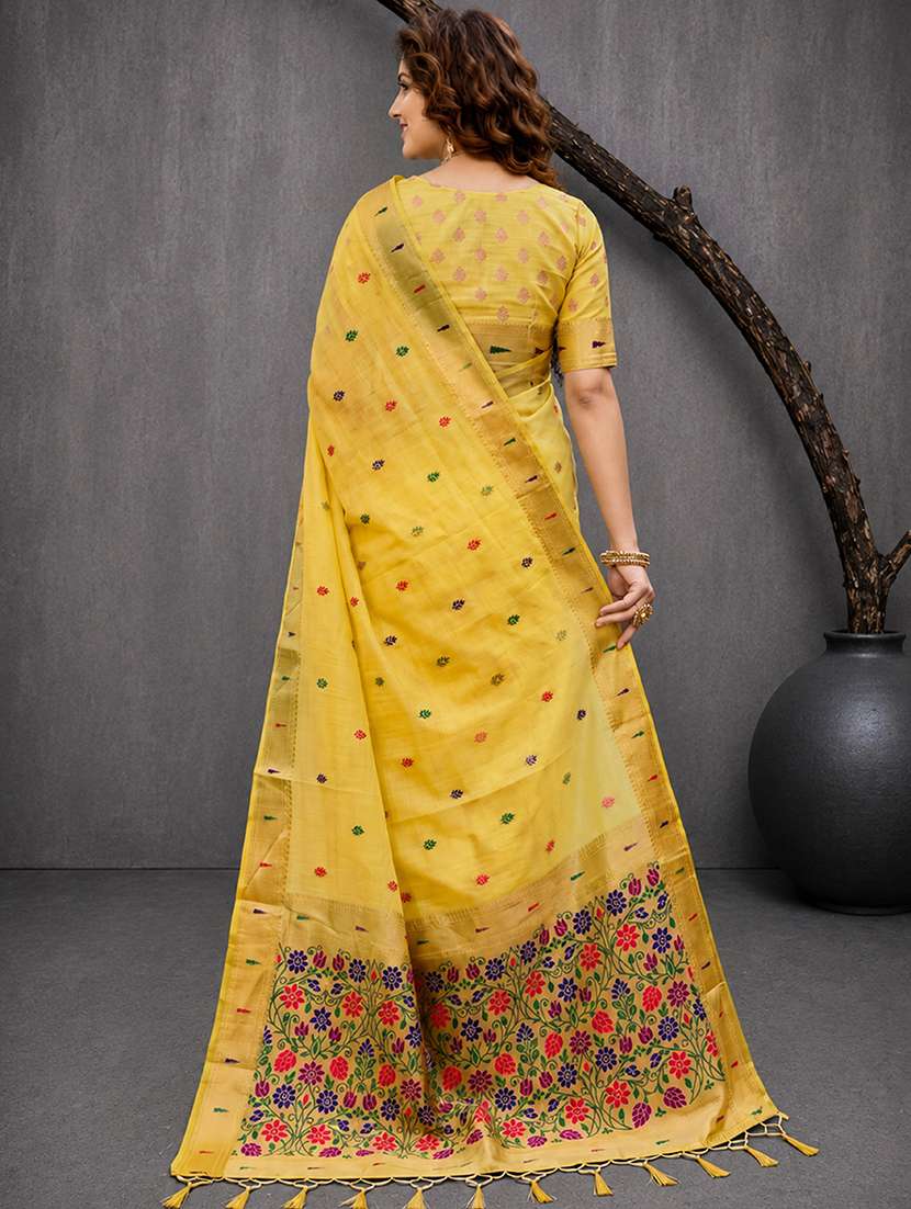 women self design paithani saree with blouse - 22539965 -  Standard Image - 3