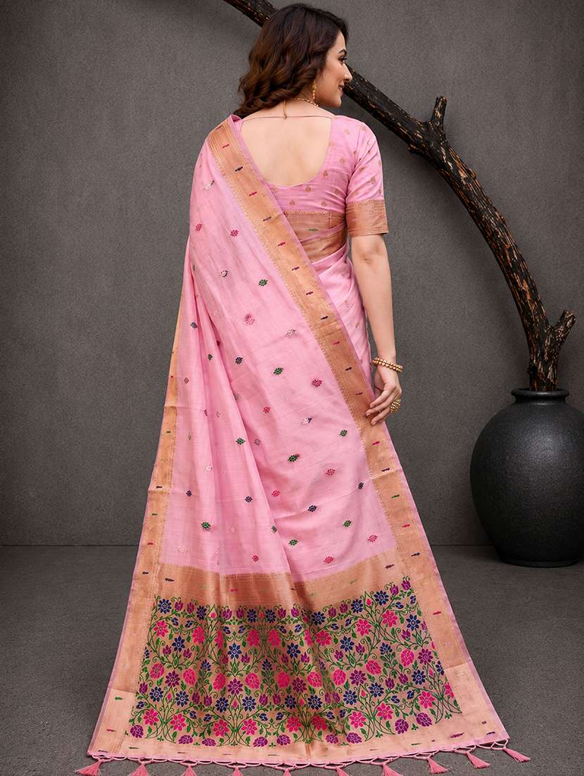 women self design paithani saree with blouse - 22539967 -  Standard Image - 3