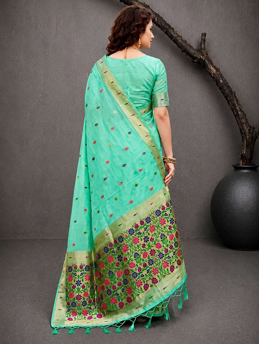 women self design paithani saree with blouse - 22539968 -  Standard Image - 3