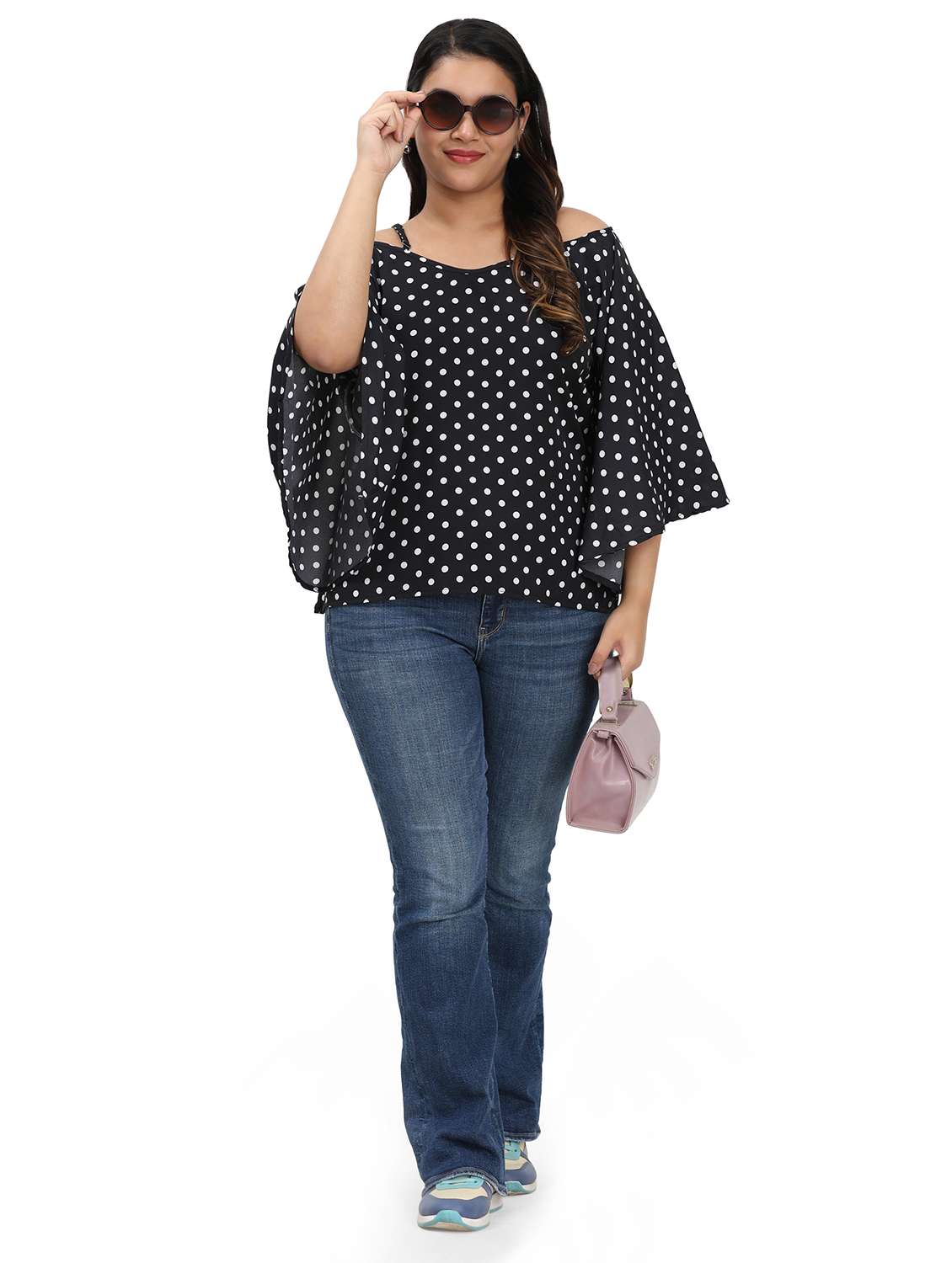 White Crepe Combos Top - 22539985 -  Standard Image - 5