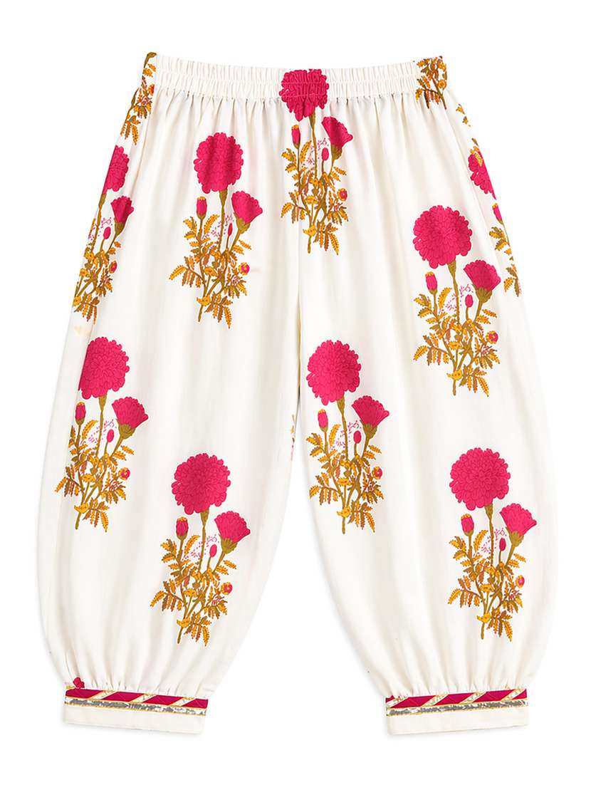 girls printed sleeveless kurta salwar set - 22540006 -  Standard Image - 3