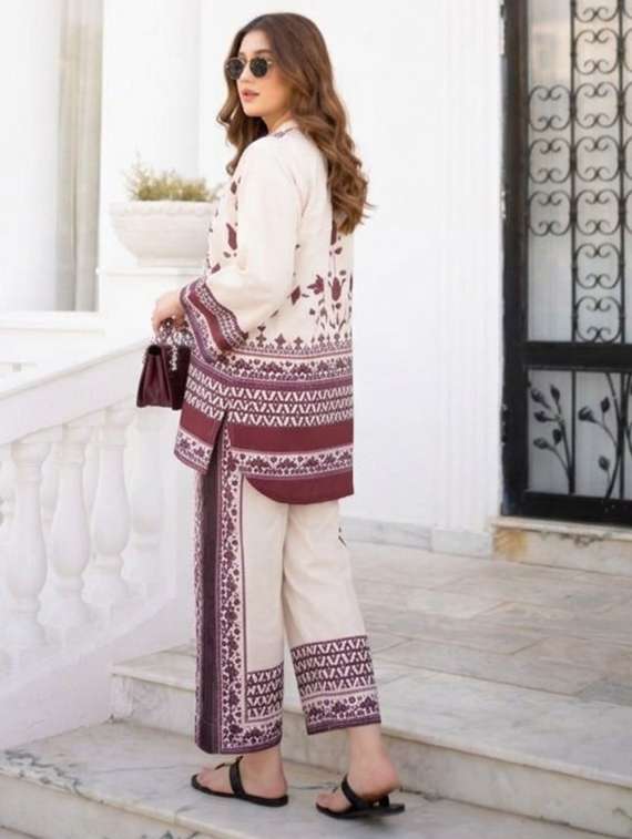 women printed long sleeve ethnic co-ord set - 22540023 -  Standard Image - 3