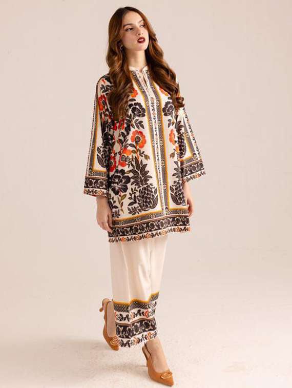 women printed long sleeve ethnic co-ord set - 22540024 -  Standard Image - 5
