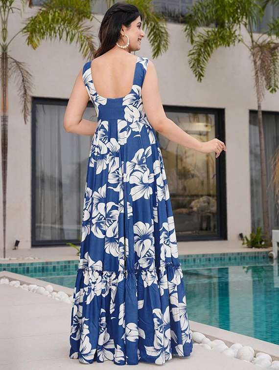 women floral sleeveless tiered dress - 22540047 -  Standard Image - 3