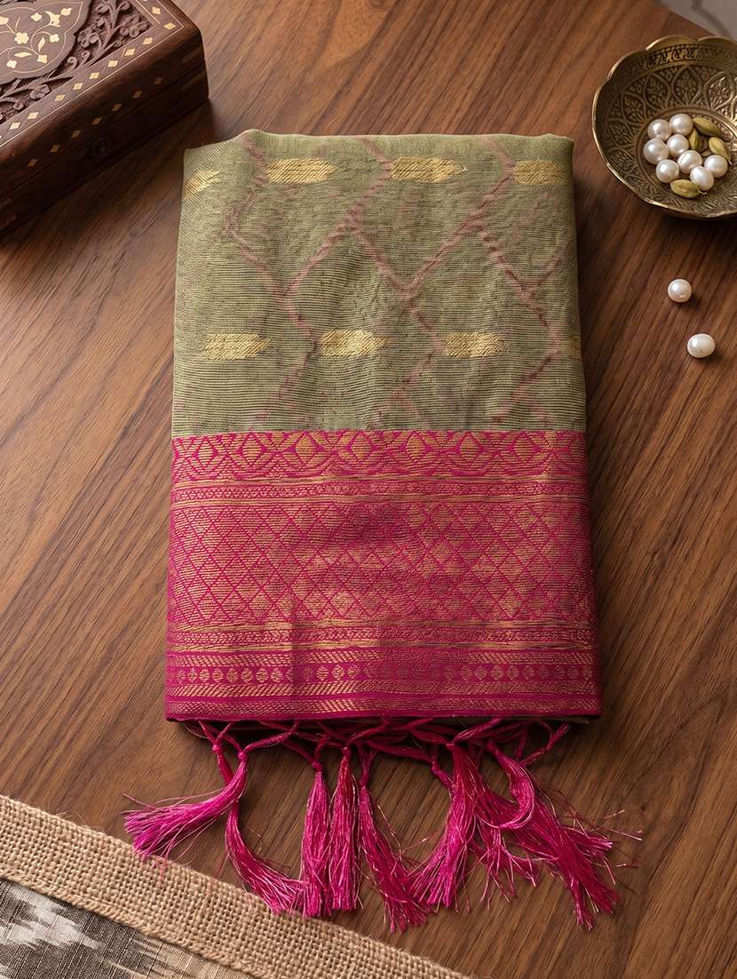 women self design southern silk saree with blouse - 22540095 -  Standard Image - 3