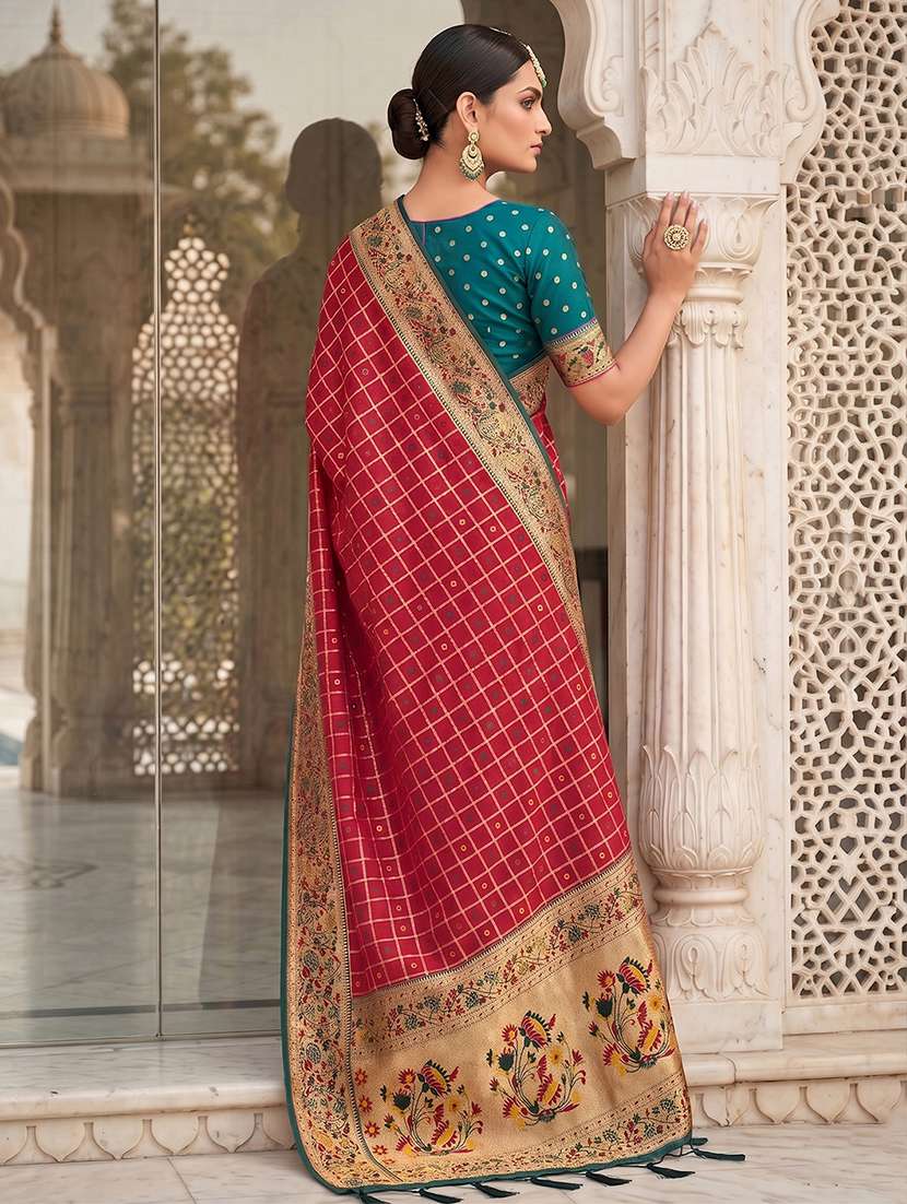 women self design banarasi saree with blouse - 22540129 -  Standard Image - 3