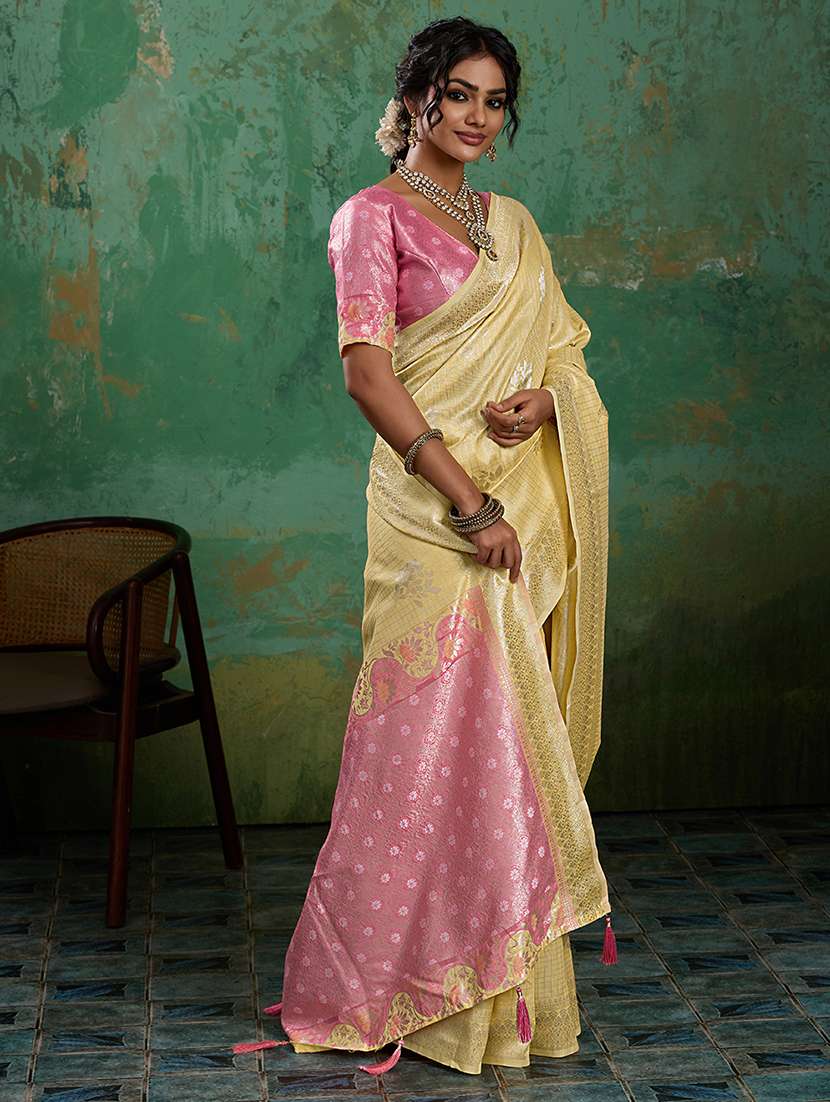 women self design banarasi saree with blouse - 22540131 -  Standard Image - 3