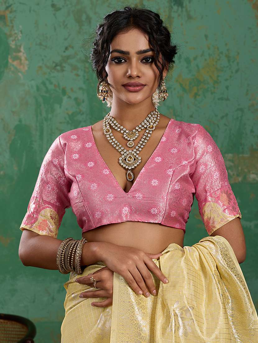 women self design banarasi saree with blouse - 22540131 -  Standard Image - 5